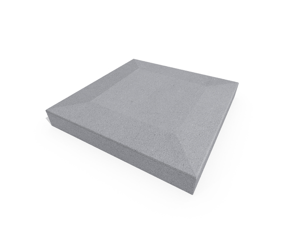 Chapeau béton ton gris 25 x 25 x 4,5 cm - Brico Dépôt