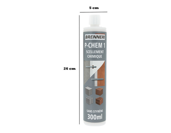 Résine polyester sans styrène 300 ml pour béton / pierre - Brenner - Brico Dépôt