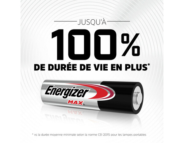 Pack de 6 piles alcalines AA - Energizer - Brico Dépôt