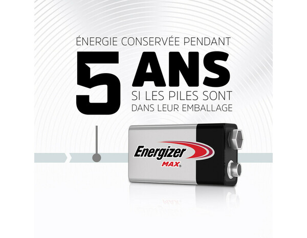 Pack de 1 pile alcaline 9V - Energizer - Brico Dépôt