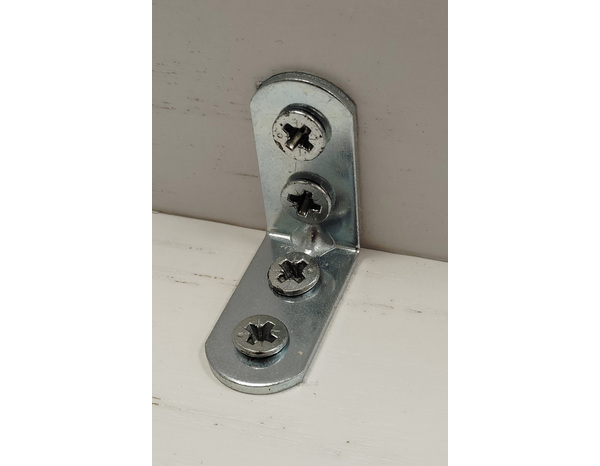 Équerre de chaise en acier zingué 30 mm - Brico Dépôt