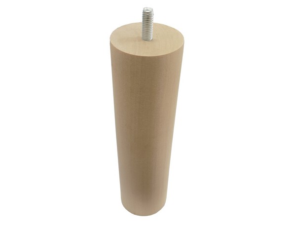 Pied de lit rond long en bois H. : 200 mm, Ø : 55 mm - Brico Dépôt