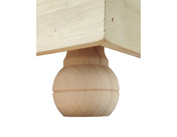 Pied de lit miche brut H. 100 mm x Ø 75 mm - Brico Dépôt