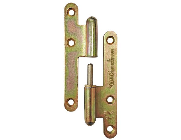 Paumelles de bâtiment - bout rond - 80 x 45 mm - Droite - Brico Dépôt