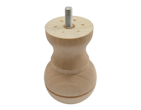 Pied de lit miche brut H. 100 mm x Ø 75 mm - Brico Dépôt