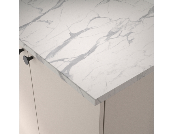 Cuisine en KIT CACHEMRE beige mat, plan de travail 240 x 60 cm - Brico Dépôt