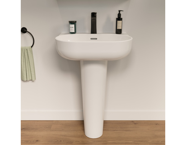 Colonne lavabo céramique blanc brillant CALICIA - 71x21,9x21,9 cm - Cooke and Lewis - Brico Dépôt