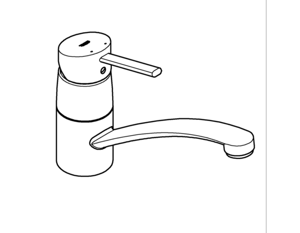 Mitigeur évier de cuisine "Swift" - H. 16,5 cm - Grohe - Brico Dépôt