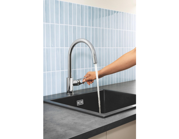 Mitigeur évier "Start" Loop Chromé - Grohe - Brico Dépôt