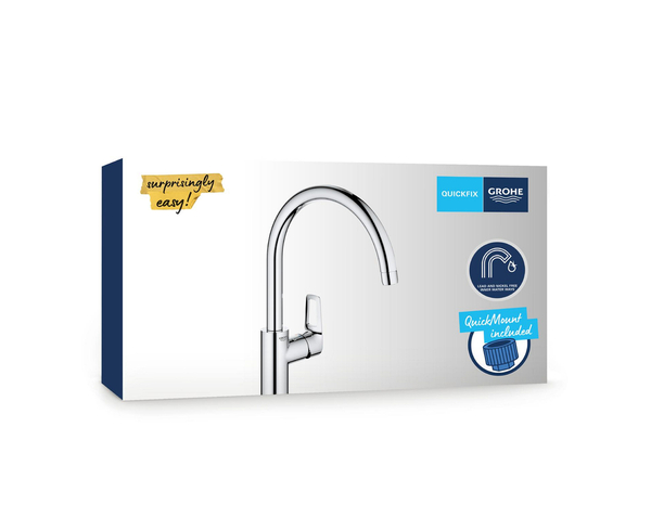 Mitigeur évier "Start" Loop Chromé - Grohe - Brico Dépôt