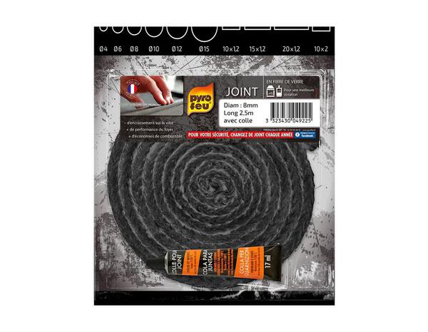Joint Rond D.8 mm avec Colle - Pyrofeu - Brico Dépôt