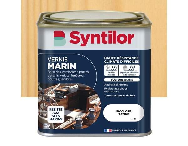 Vernis marin 0l5 sat incolore extérieur – intérieur - Syntilor - Brico Dépôt