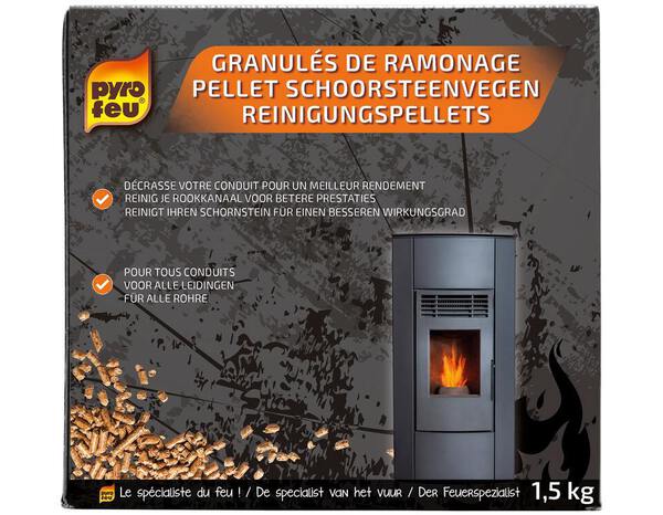 Pellets de ramonage - 1,5 kg  - Pyrofeu - Brico Dépôt