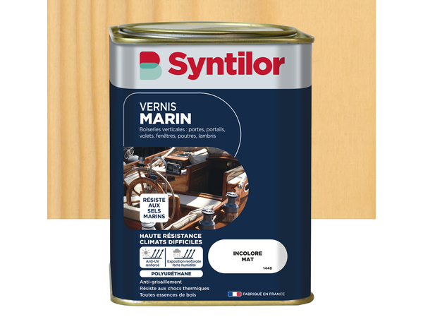 Vernis marin mat incolore 1 l extérieur – intérieur - Syntilor - Brico Dépôt