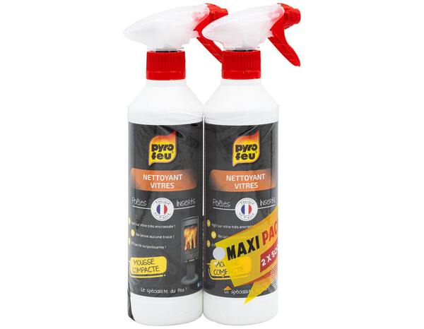 Lot de 2 nettoyants pour vitres de foyer 500 ml - Brico Dépôt