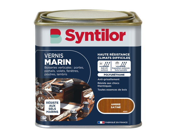 Vernis marin 0l5 sat ambre extérieur – intérieur - Syntilor - Brico Dépôt
