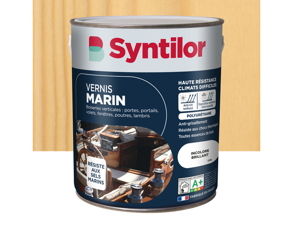 Vernis marin Incolore Brillant 2,5 L - Syntilor - Brico Dépôt