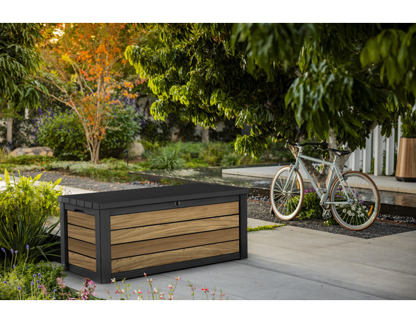 Coffre en polypropylène noir et gris OAK 570 L - Keter - Brico Dépôt