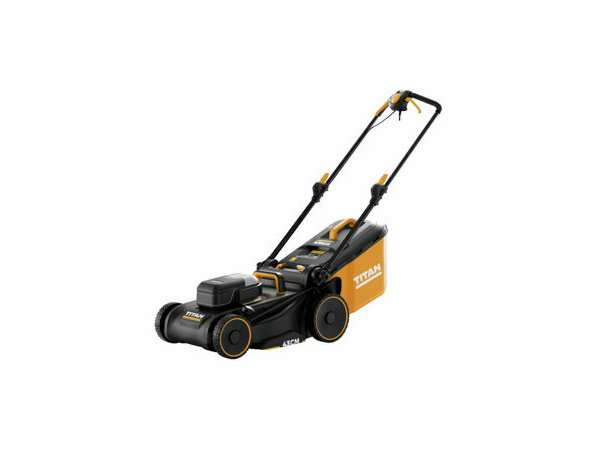 Tondeuse électrique 1800 W coupe 43 cm mulching rangement vertical poignée télescopique - Titan - Brico Dépôt