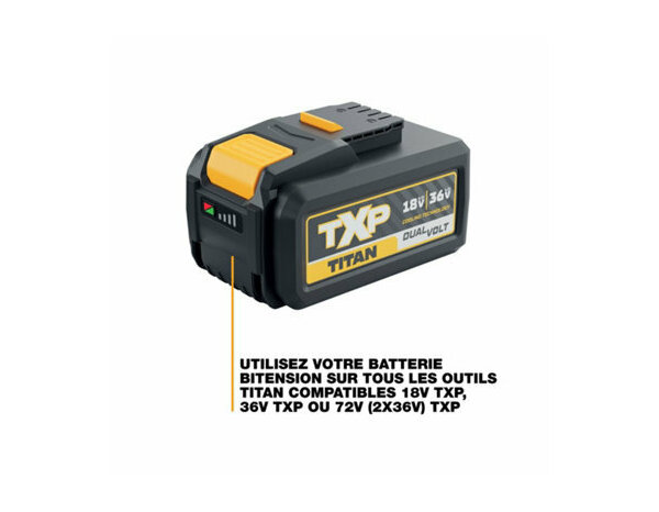 Batterie bitension TXP 36 V 8 Ah lithium-ion - Titan - Brico Dépôt