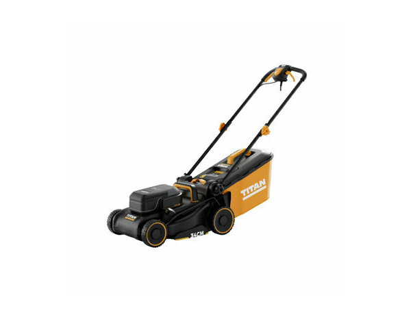 Tondeuse électrique 1400 W coupe 34 cm hauteur réglable mulching - Titan - Brico Dépôt