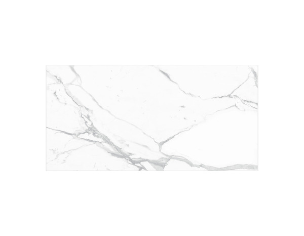 Sol clipsable pvc effet marbre brillant blanc 91,4 x 45,7 cm, Ep. 4,5 mm - Brico Dépôt