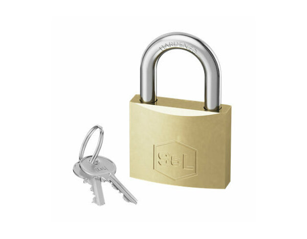 Cadenas laiton robuste 30 mm avec anse acier trempé et double clé - Brico Dépôt