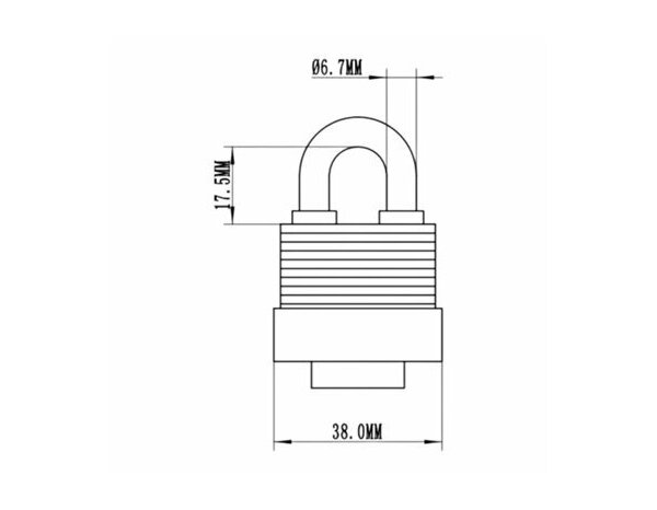 Cadenas à clé acier avec anse laminé 40 mm noir - Brico Dépôt