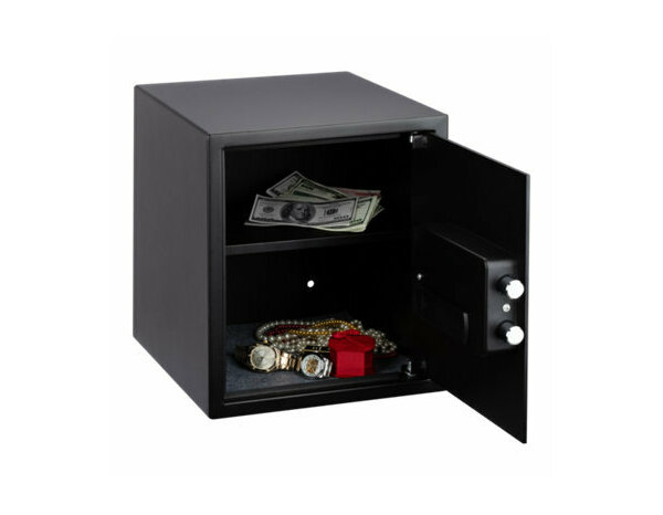 Coffre-fort électronique 40x35x35 cm acier noir 39,5 litres - Brico Dépôt