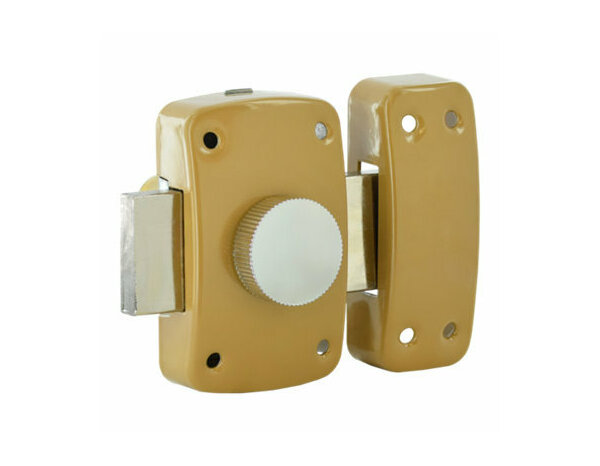 Verrou bouton + cylindre 23 x 45 mm pour porte bois 3 clés 1 - Brico Dépôt