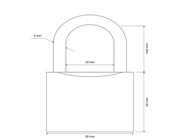 Cadenas laiton anse réglable acier trempé 5x3,9 cm avec 2 clés - Brico Dépôt