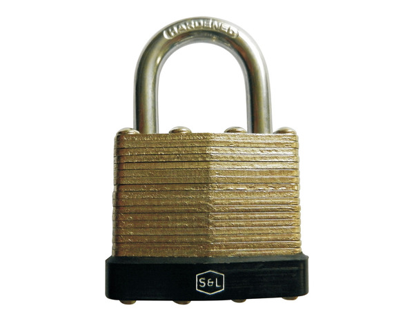 Cadenas laminé acier argent noir 5,35 cm hauteur anse 1,75 cm - Brico Dépôt