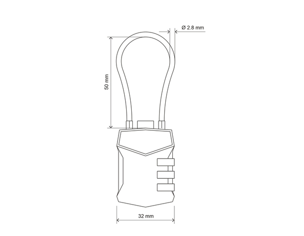 Cadenas à combinaison réinitialisable noir 8,65 x 3,2 cm anse acier - Brico Dépôt