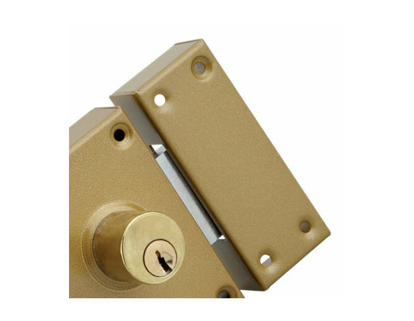 Verrou corps bombé pour porte bois cylindre 40 mm + 3 clés 1 - Brico Dépôt