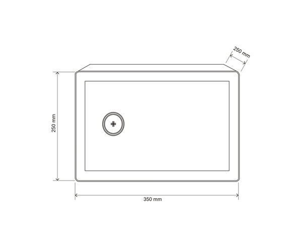 Coffre-fort mécanique 16 litres acier noir 35x25x25 cm - Brico Dépôt