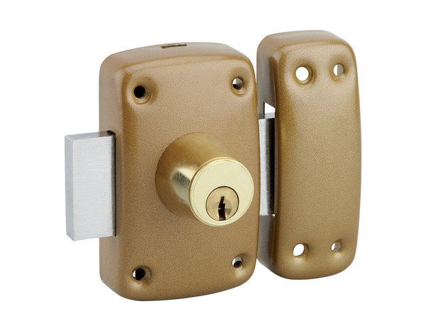 Verrou double cylindre 23X45 mm corps bombé 3 clés 1 - Brico Dépôt