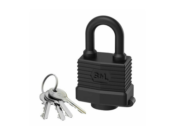 Cadenas à clé acier avec anse laminé 40 mm noir - Brico Dépôt