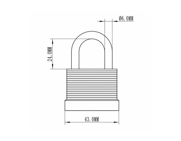 Cadenas laminé acier argent noir 5,35 cm hauteur anse 1,75 cm - Brico Dépôt