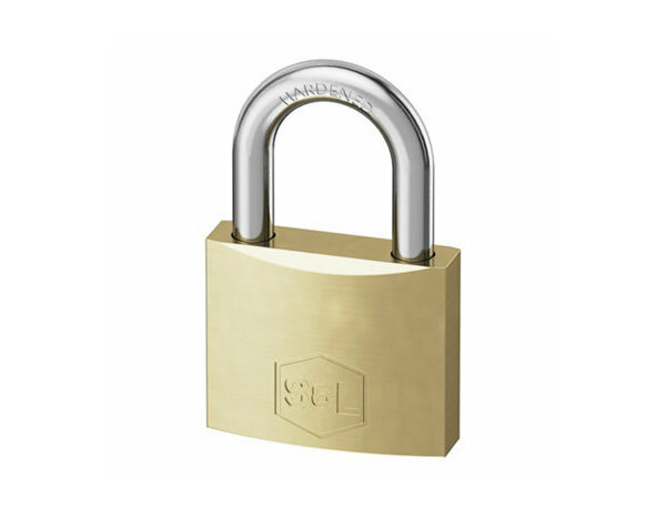 Pack de 2 cadenas laiton poli compact avec 4 clés - Brico Dépôt