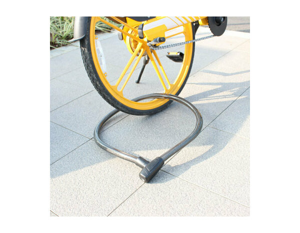 Antivol câble acier tressé noir 120 cm diamètre 22 mm avec clé - Brico Dépôt