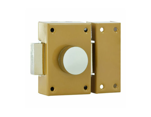 Verrou bouton et cylindre 25 mm pour porte bois 25 mm - Brico Dépôt