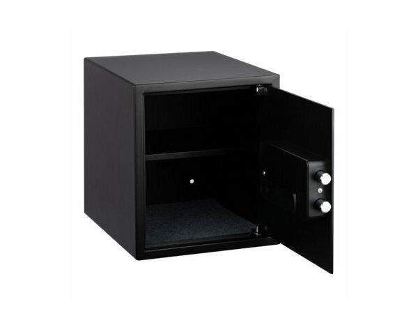 Coffre-fort électronique 40x35x35 cm acier noir 39,5 litres - Brico Dépôt