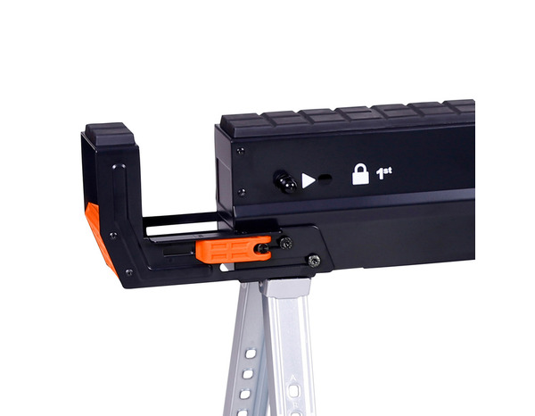 Lot de 2 treteaux pliables hauteur et largeur réglable 62 à 82 cm - MAGNUSSON - Brico Dépôt