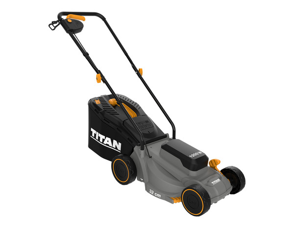 Tondeuse électrique 1200W largeur de coupe 32 cm bac 30 litres - Titan - Brico Dépôt