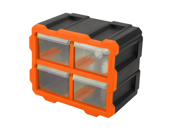 Boîte de rangement compacte avec tiroirs transparents 24 x 19,6 x 14,2 cm - Brico Dépôt