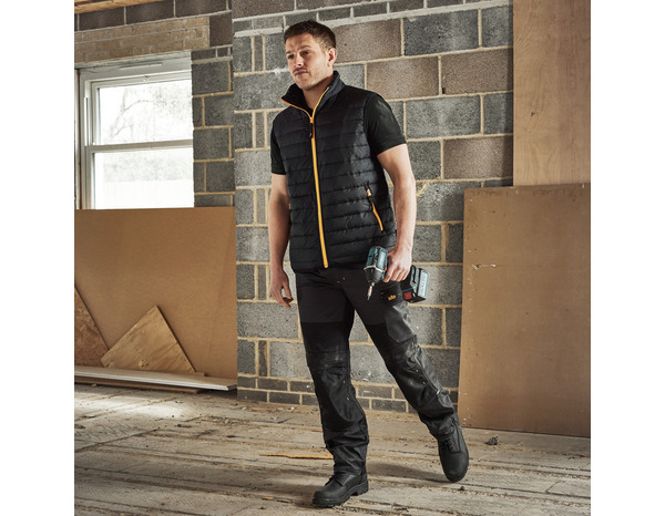 Veste sans manche CASTLIN noire rembourrée imperméable taille L - Brico Dépôt