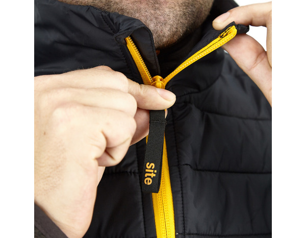 Veste sans manche CASTLIN noire imperméable rembourrée taille M - Brico Dépôt