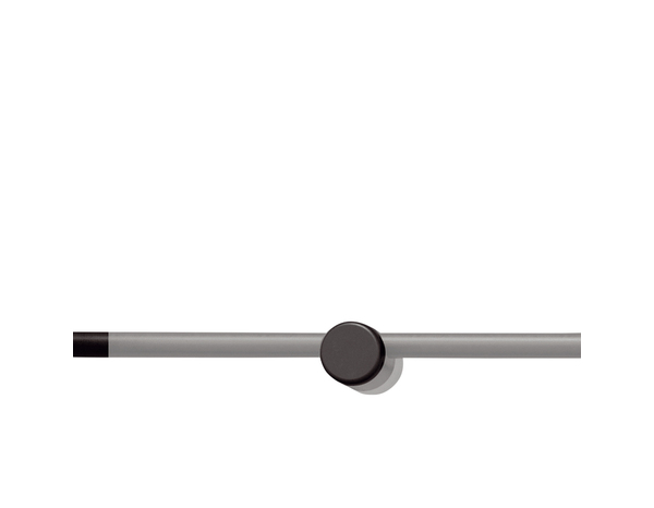 Panneau acrylique transparent 94x64 cm et 4 supports aluminium noir pour rampe Jorun - GEOM - Brico Dépôt