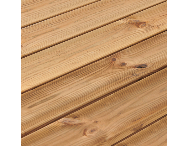 Lame de terrasse pin classe 4 marron THERAO 420 cm x 14,5 cm x 2,7 cm - Marque BLOOMA - Brico Dépôt