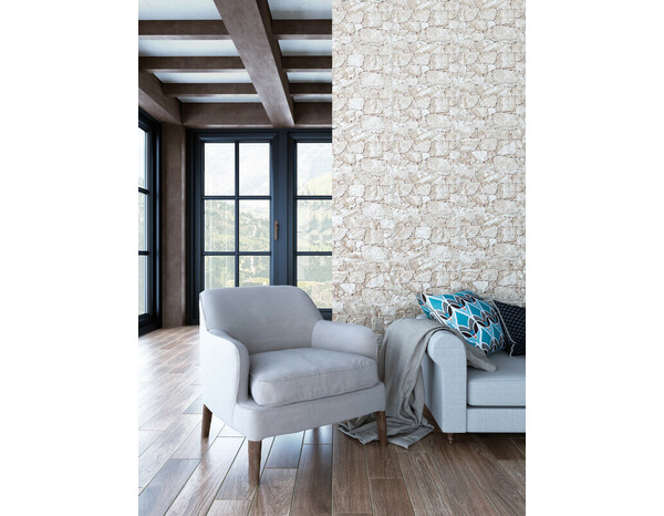 Plaquette murale décorative intérieur crème aspect pierre naturelle 48x32 cm - Brico Dépôt